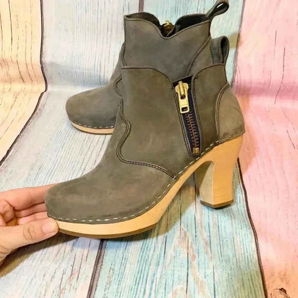 Toffel clog ankle high heel booties - Picture 3 of 13